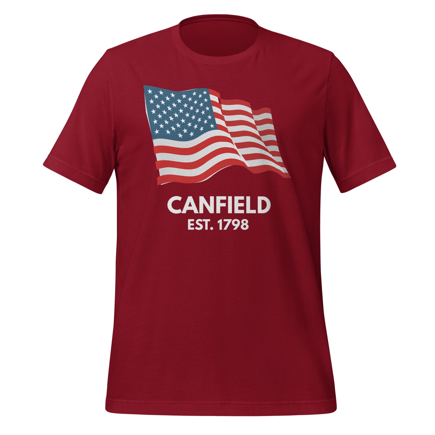 Canfield Ohio Fourth of July Short Sleeve Unisex t-shirt