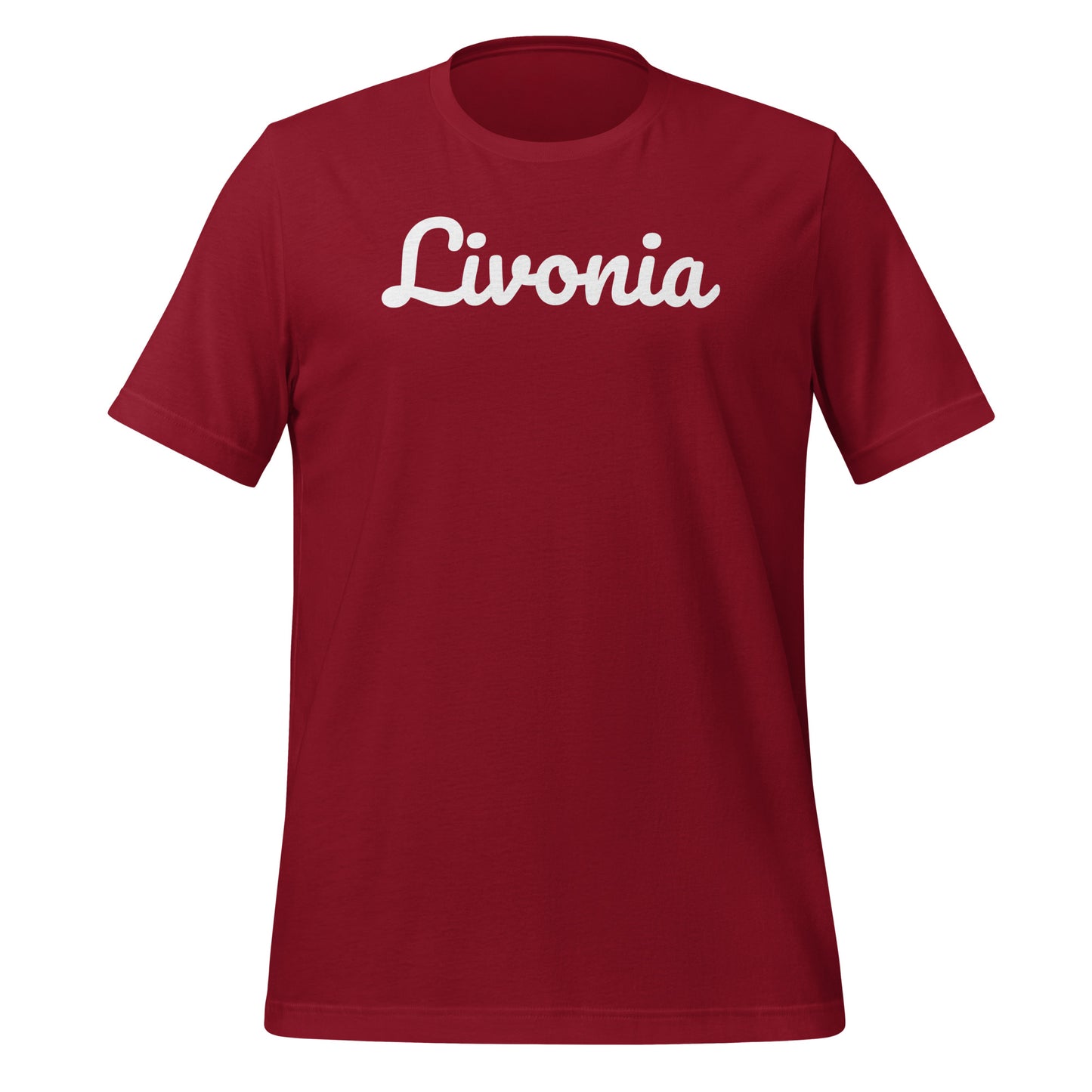 Livonia Michighan Solo Script Unisex T-shirt