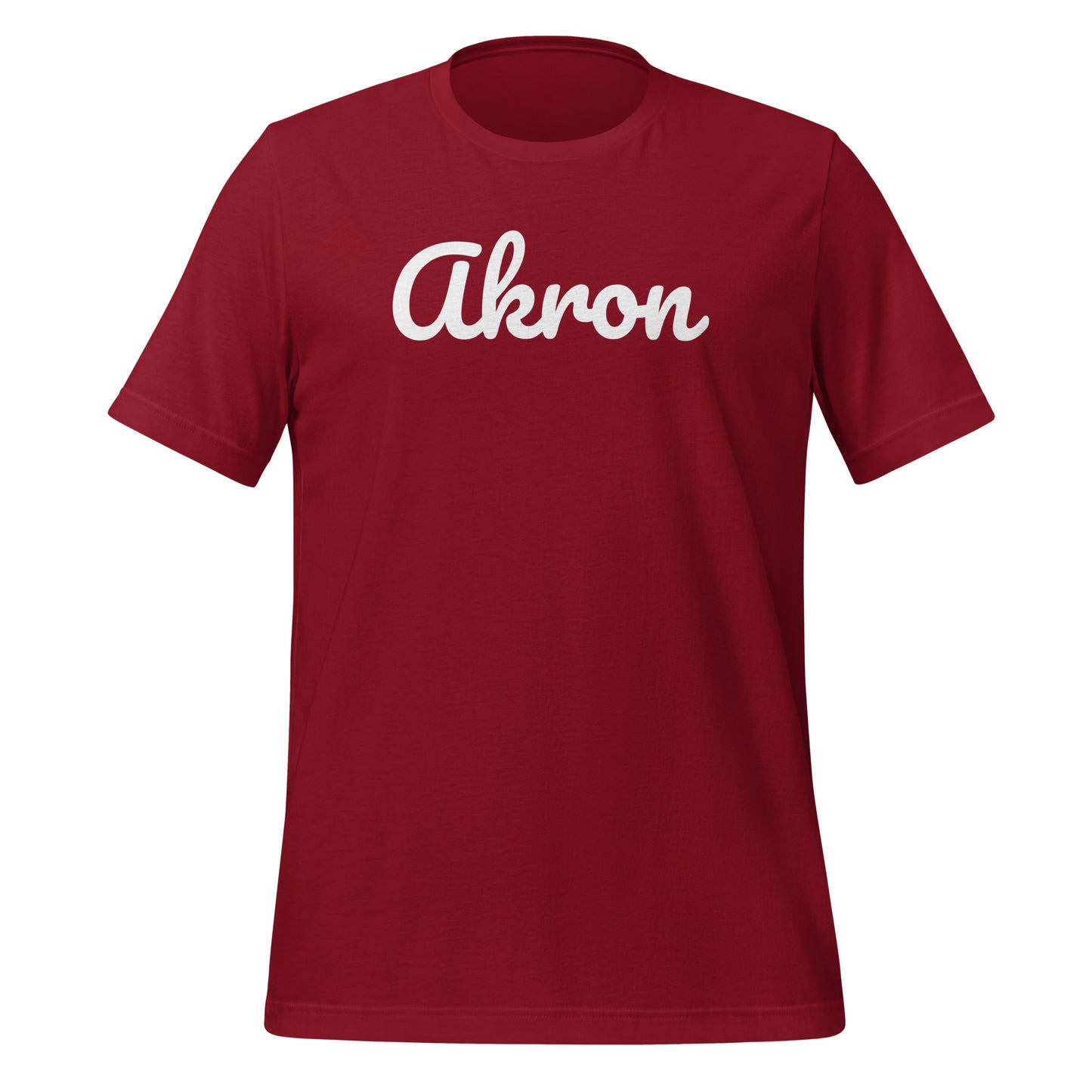 Akron Ohio Solo Script Unisex T-shirt