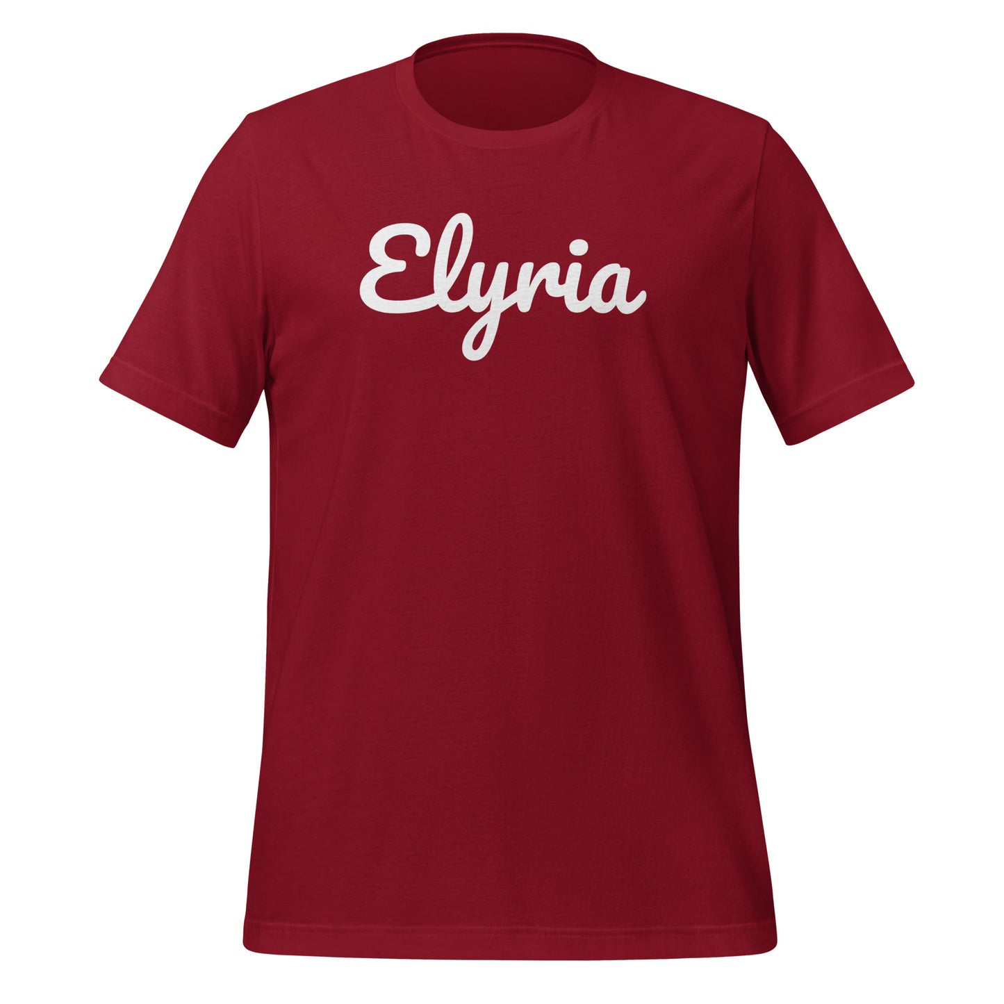 Elyria Ohio Solo Script Unisex t-shirt