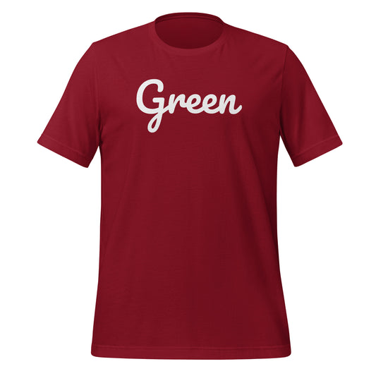 Green Ohio Solo Script Unisex t-shirt