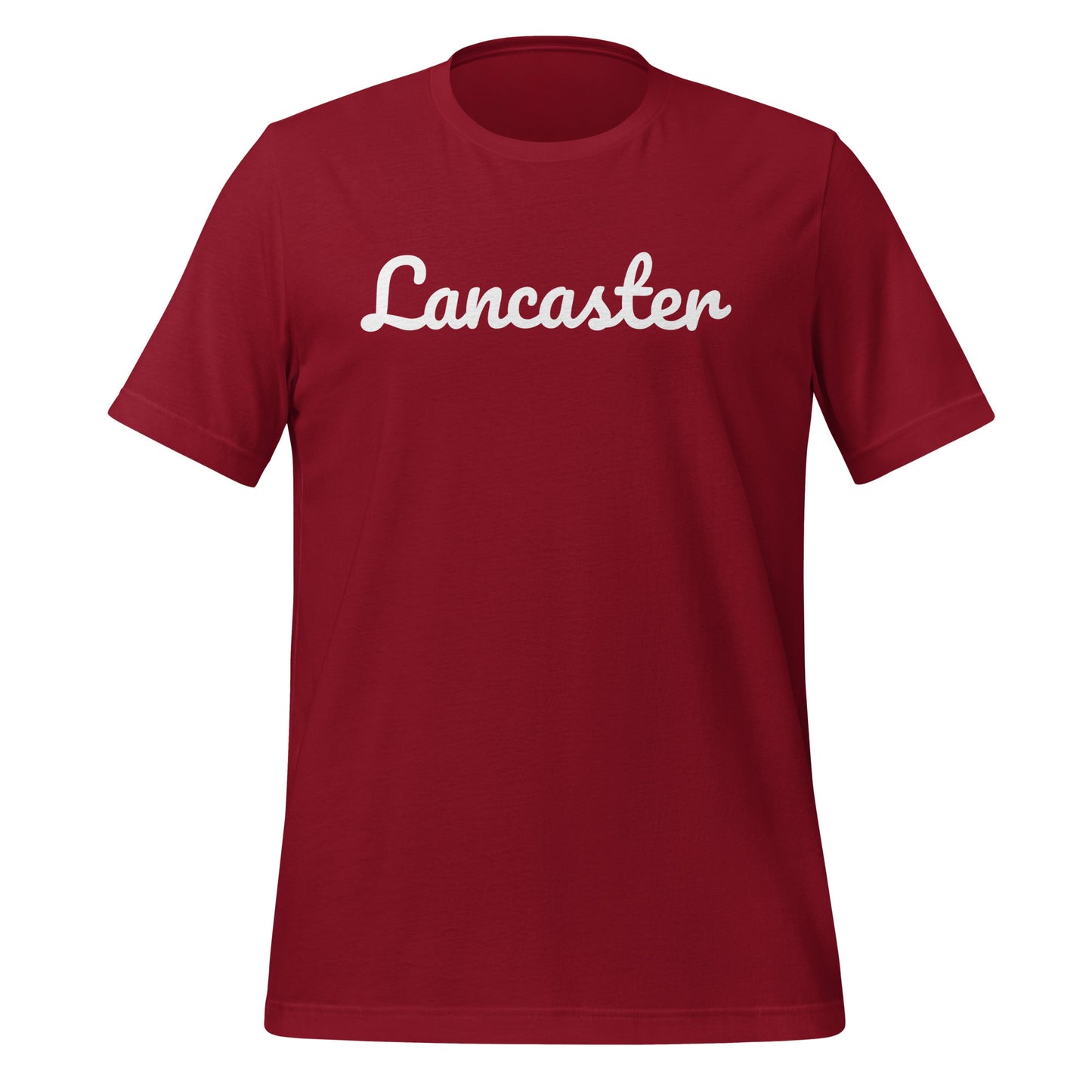 Lancaster Ohio Solo Script Unisex t-shirt