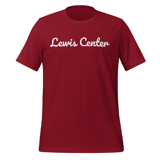 Lewis Center Ohio Solo Script Unisex t-shirt