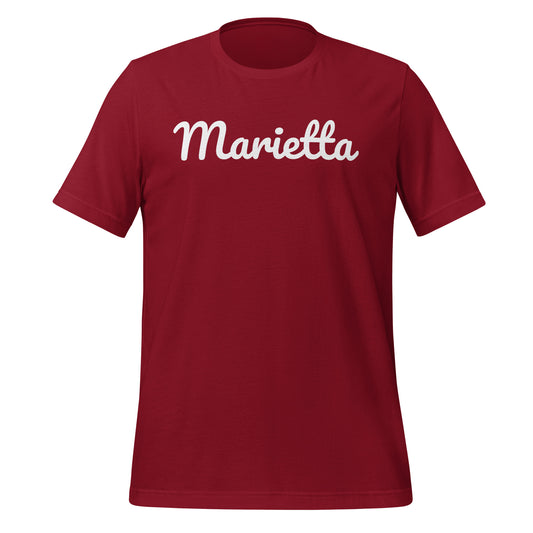 Marietta Ohio Solo Script Unisex t-shirt