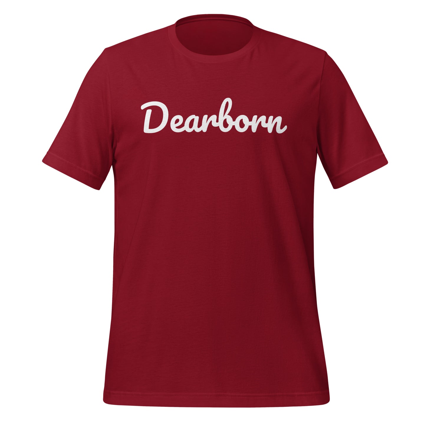 Dearborn Michigan Solo Script Unisex t-shirt