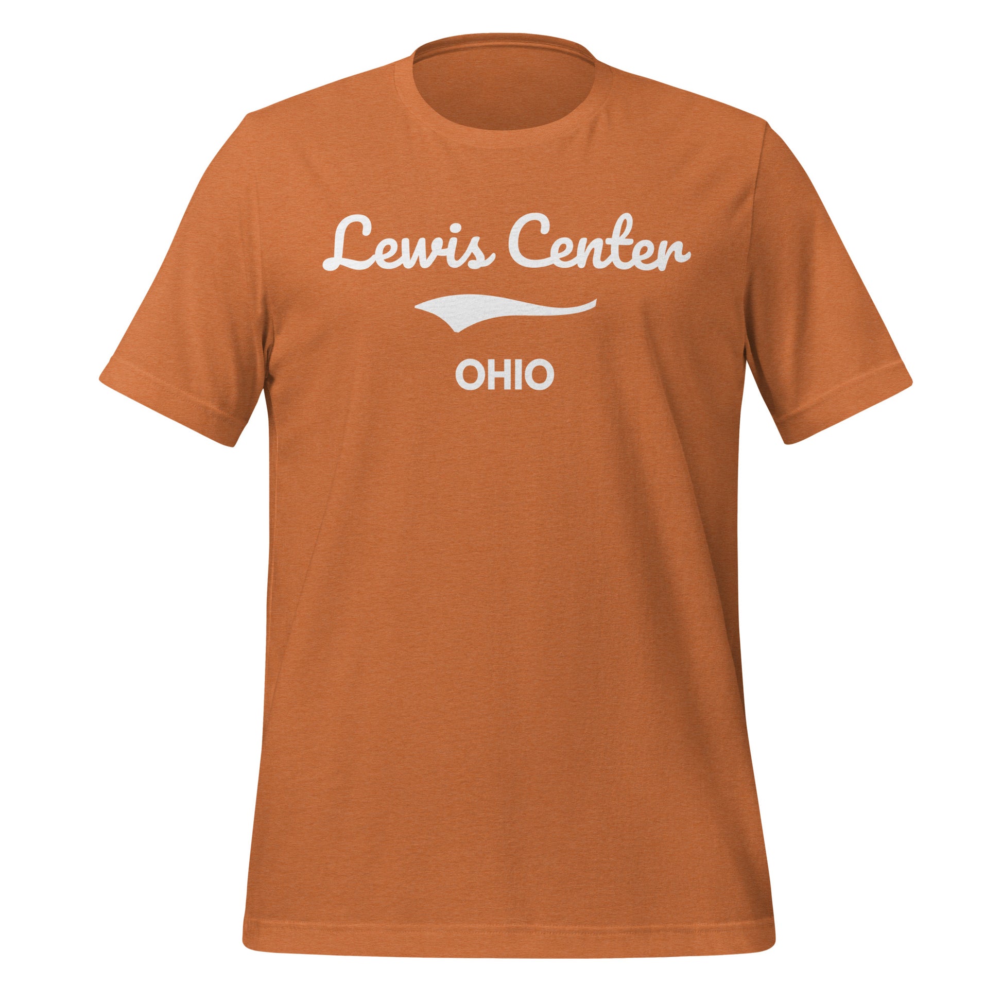 Lewis Center Ohio Script Short Sleeve Unisex T-Shirt