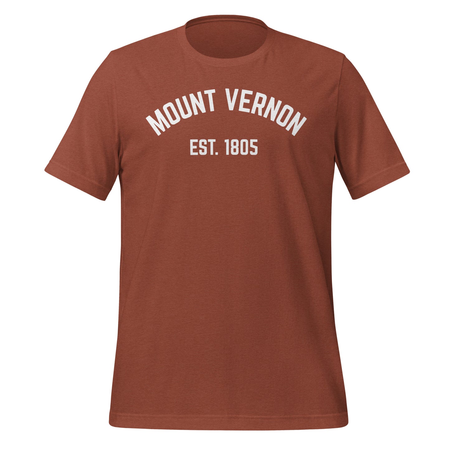 Mount Vernon Ohio EST Short Sleeve Unisex t-shirt