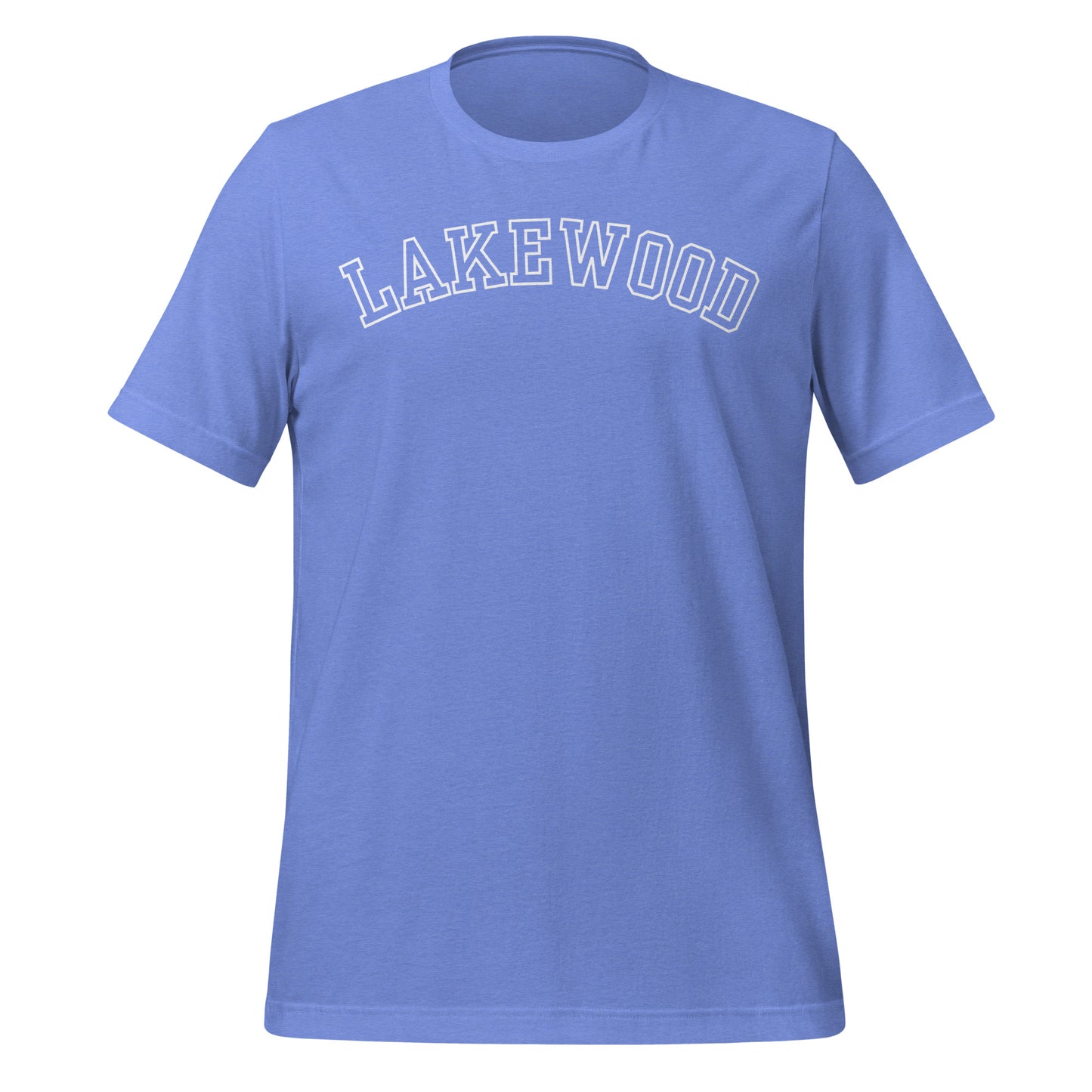 Lakewood Ohio Block Outline Unisex t-shirt