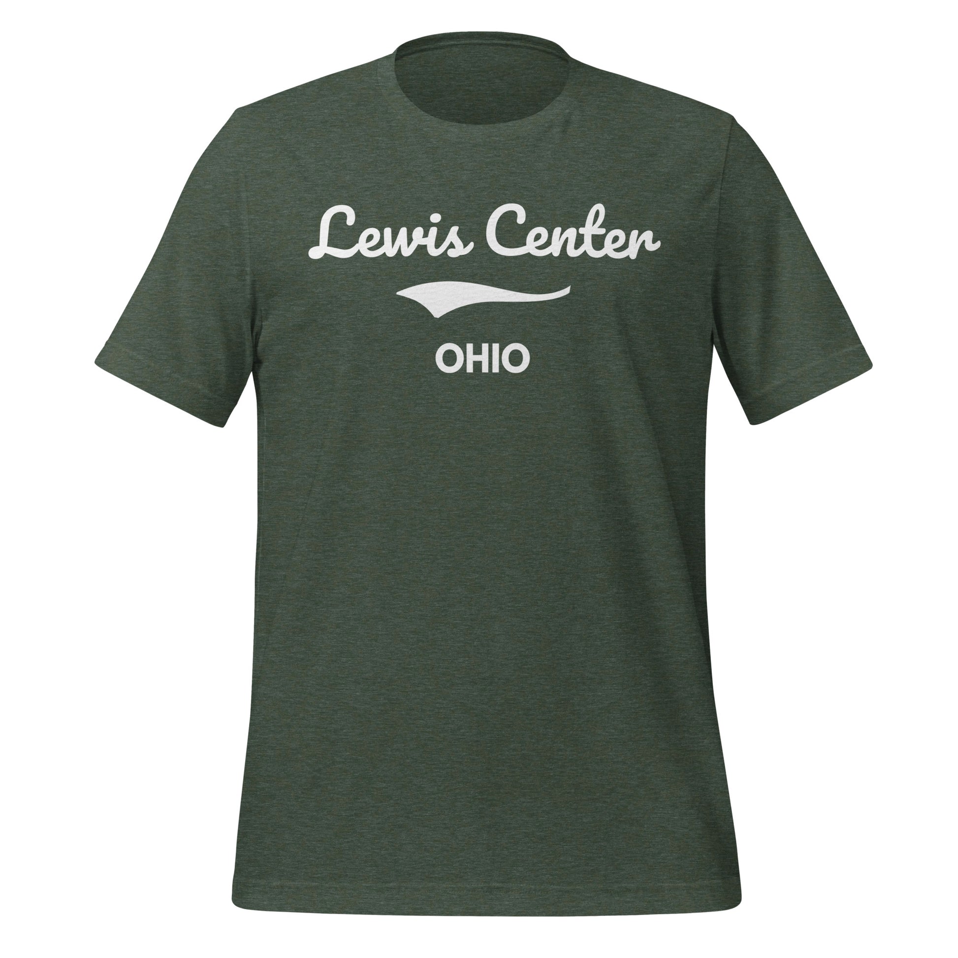 Lewis Center Ohio Script Short Sleeve Unisex T-Shirt