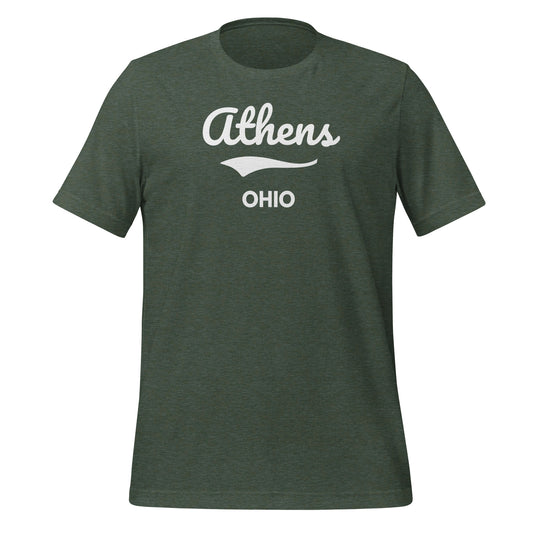 Athens Ohio Script Short Sleeve Unisex t-shirt