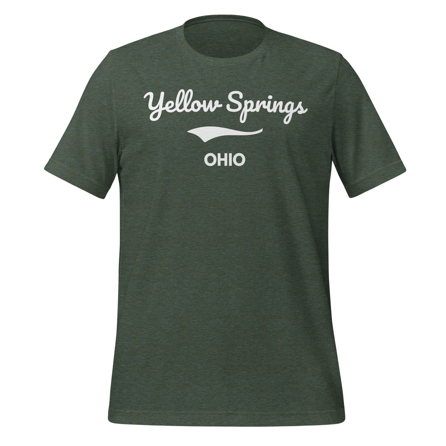 Yellow Springs Ohio Script Unisex t-shirt