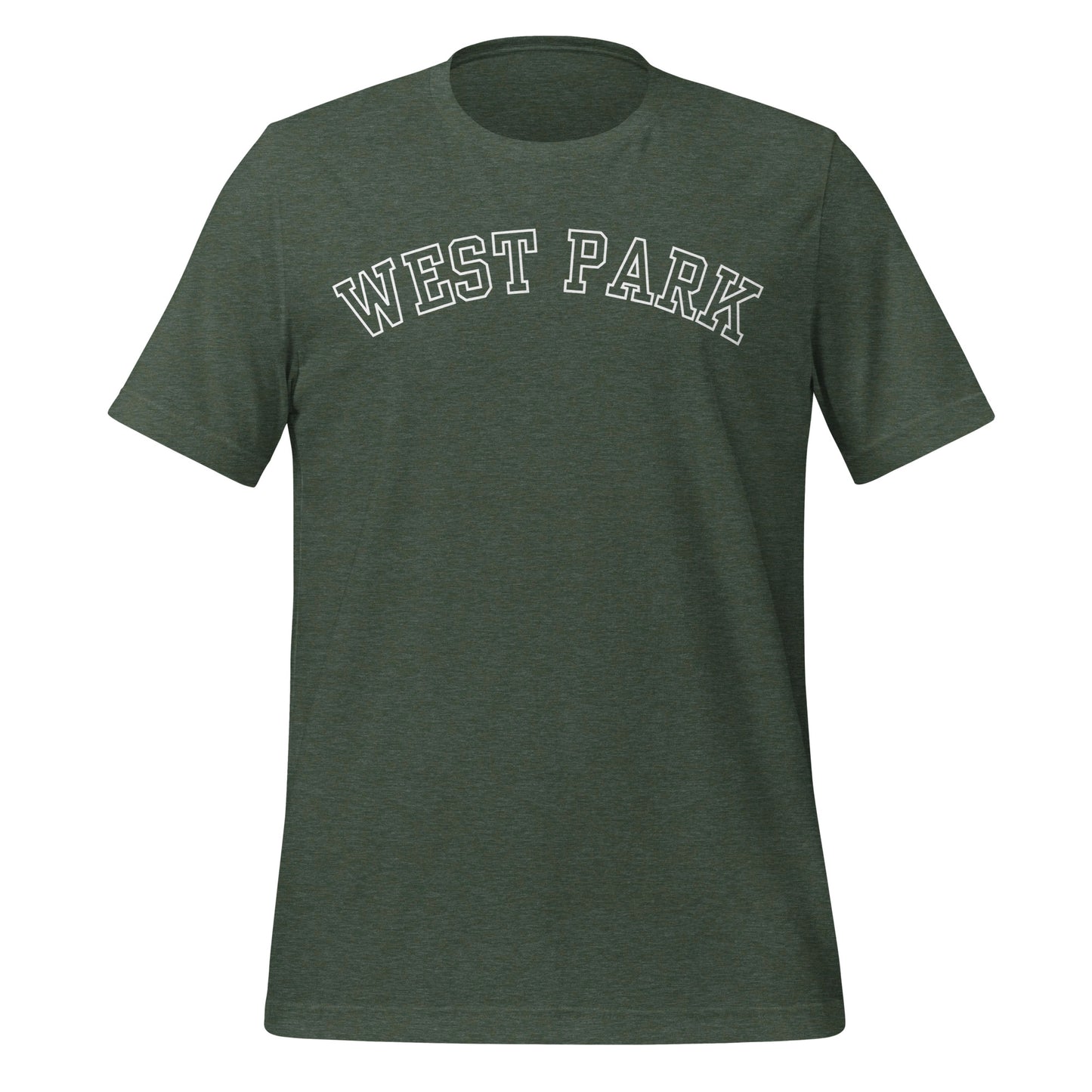 West Park Ohio Block Outline Short Sleeve Unisex t-shirt
