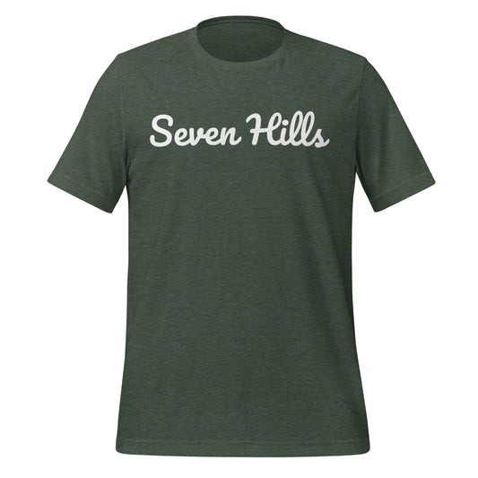 Seven Hills Ohio Solo Script Unisex t-shirt