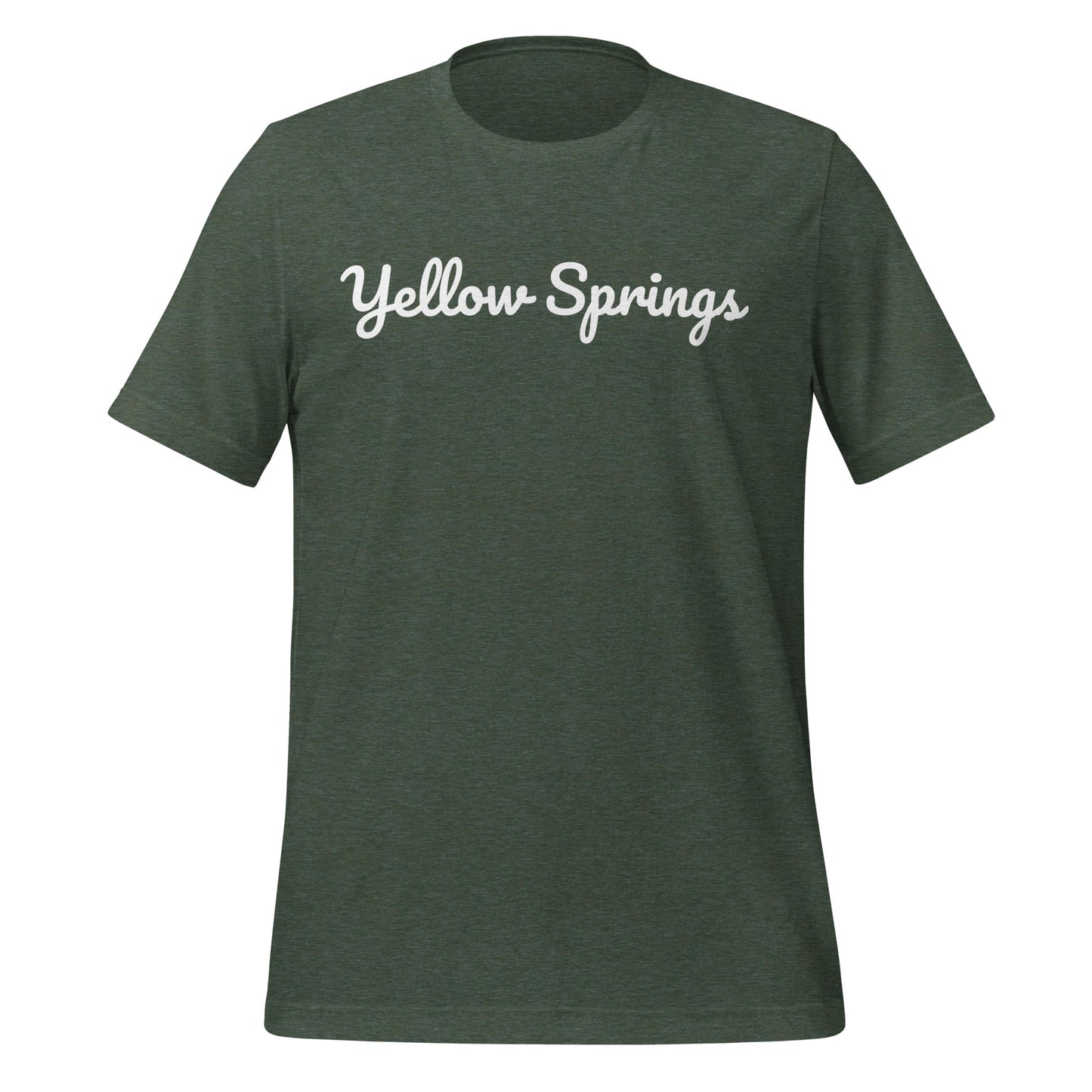 Yellow Springs Ohio Solo Script Unisex t-shirt