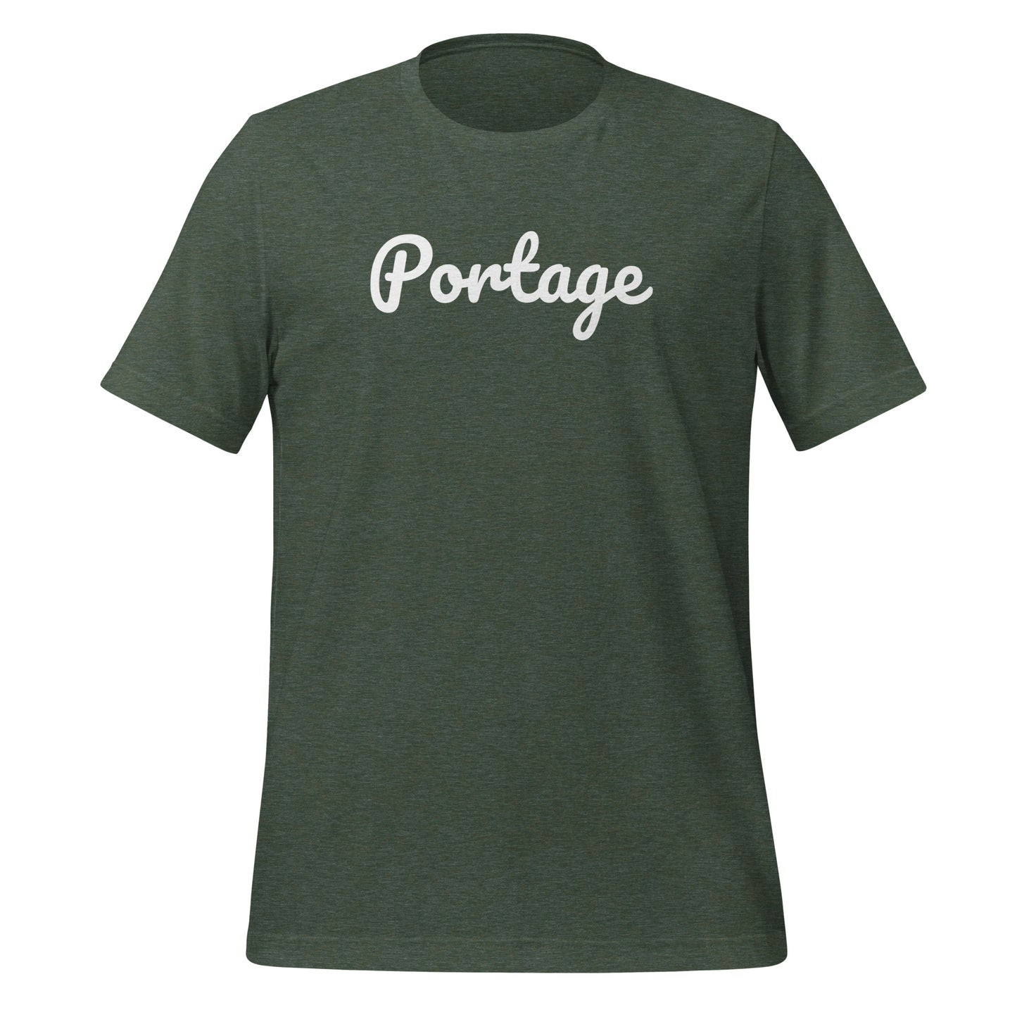 Portage Michigan Solo Script Unisex t-shirt