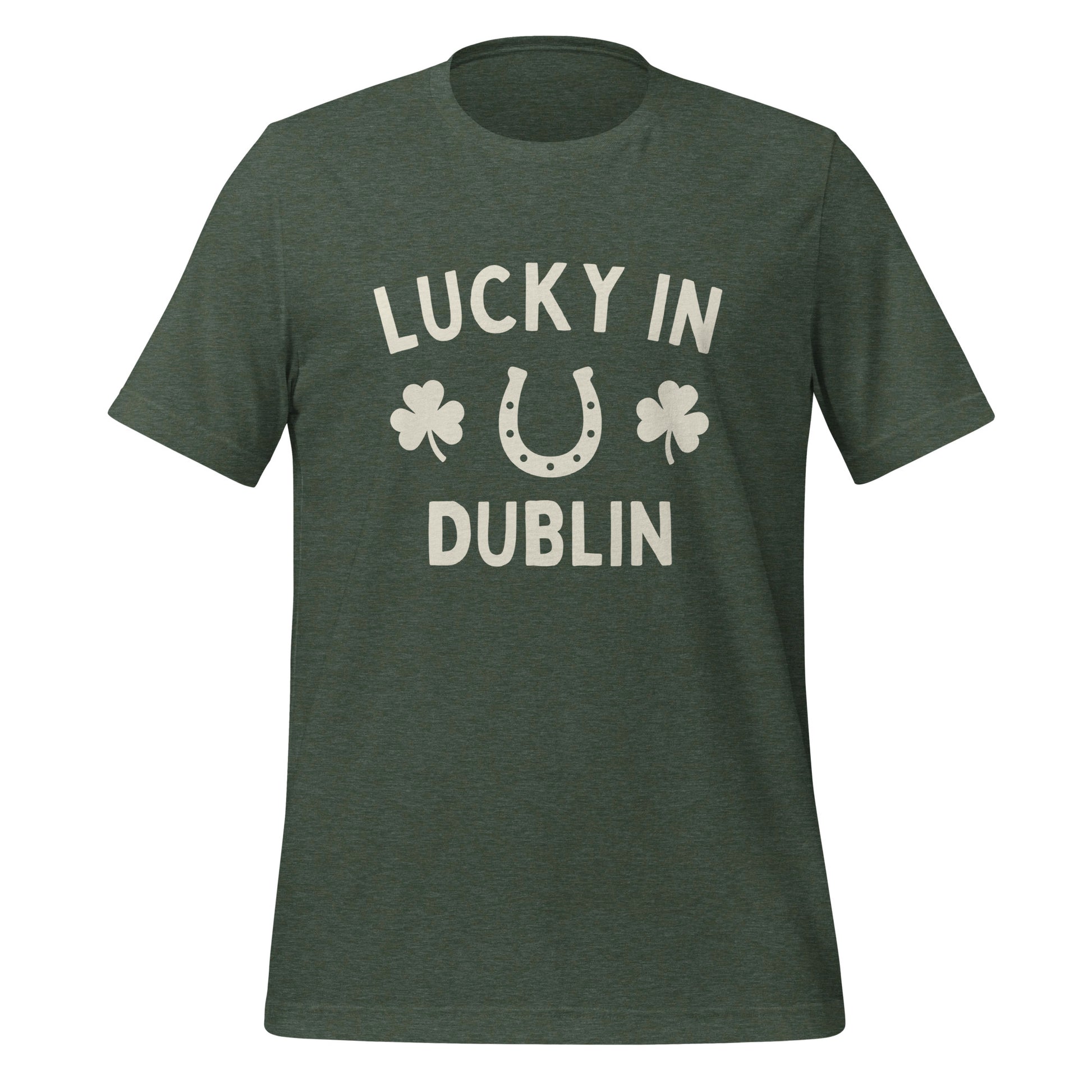 Lucky In Dublin, Ohio St. Patrick's Day Short Sleeve Unisex t-shirt