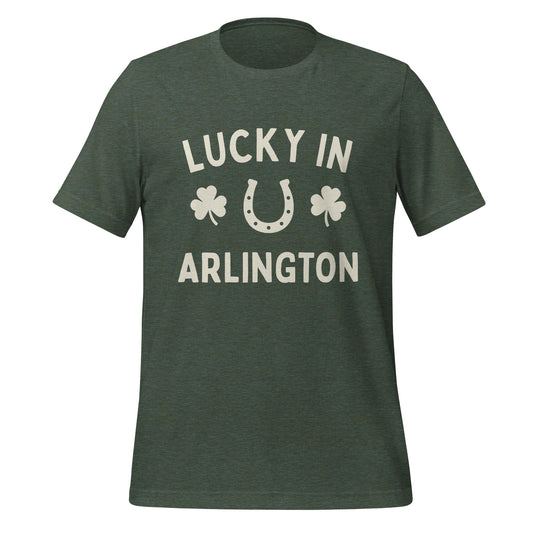 Lucky in Upper Arlington, Ohio St. Patricks Day Short Sleeve Unisex t-shirt