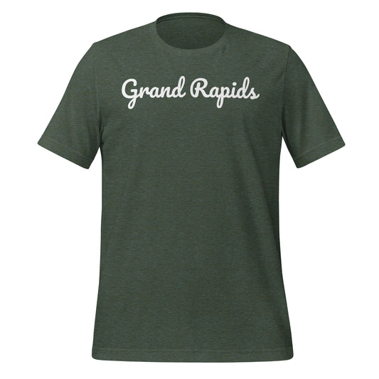 Grand Rapids, Michigan Solo Script Unisex t-shirt