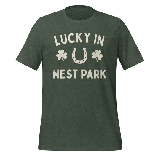 Lucky in West Park, Ohio St. Patricks Day Short Sleeve Unisex t-shirt Unisex t-shirt