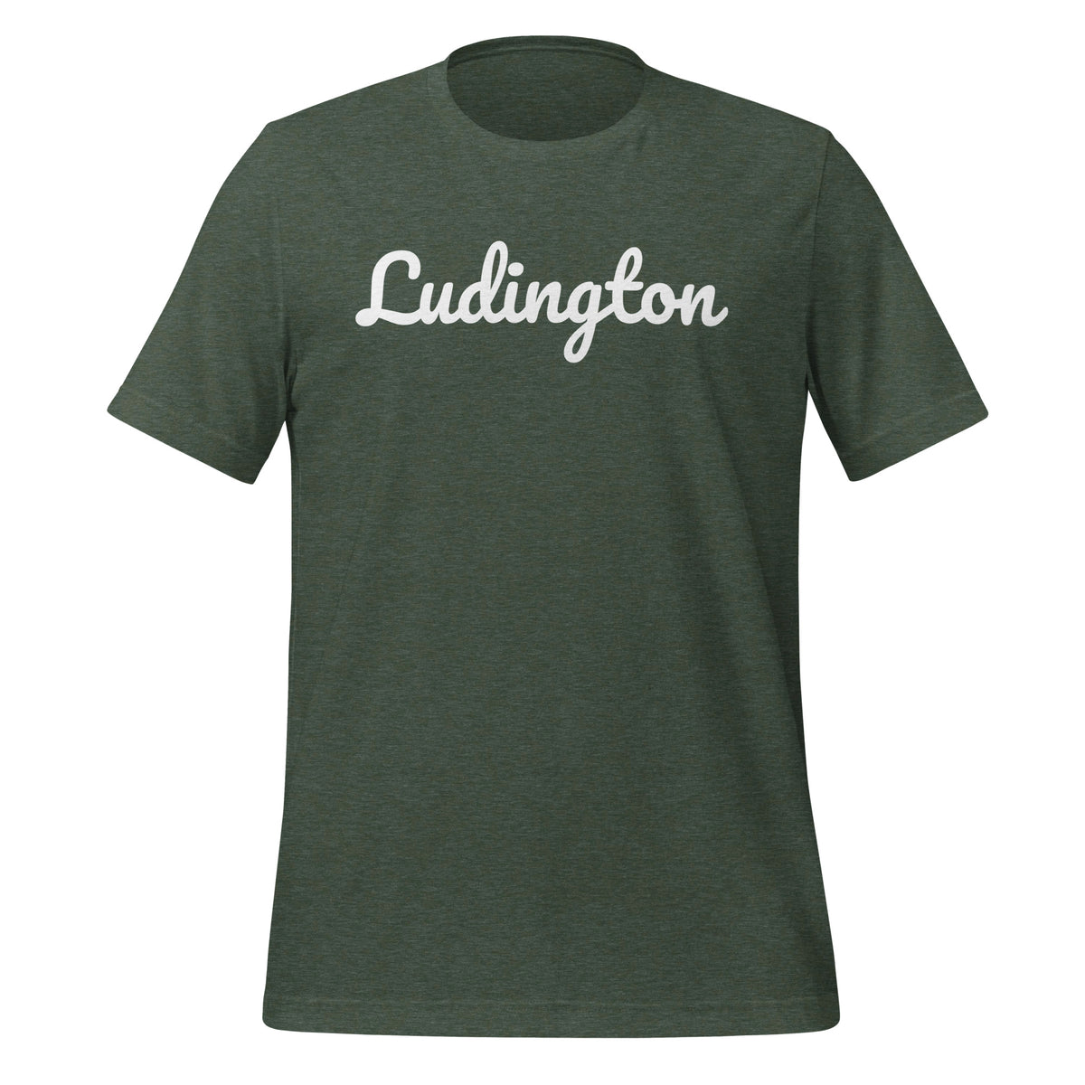 Ludington, Michigan Unisex T-shirt - Solo Script