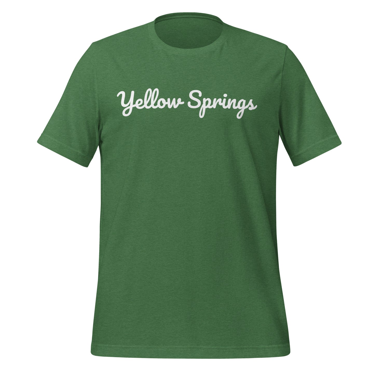 Yellow Springs Ohio Solo Script Unisex t-shirt