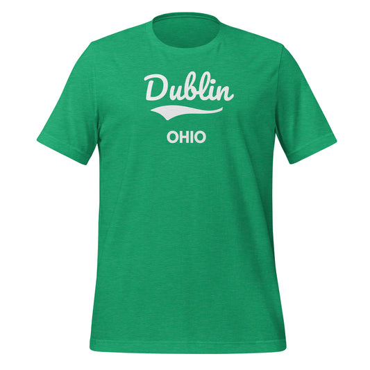 Dublin Ohio Script Short Sleeve Unisex t-shirt