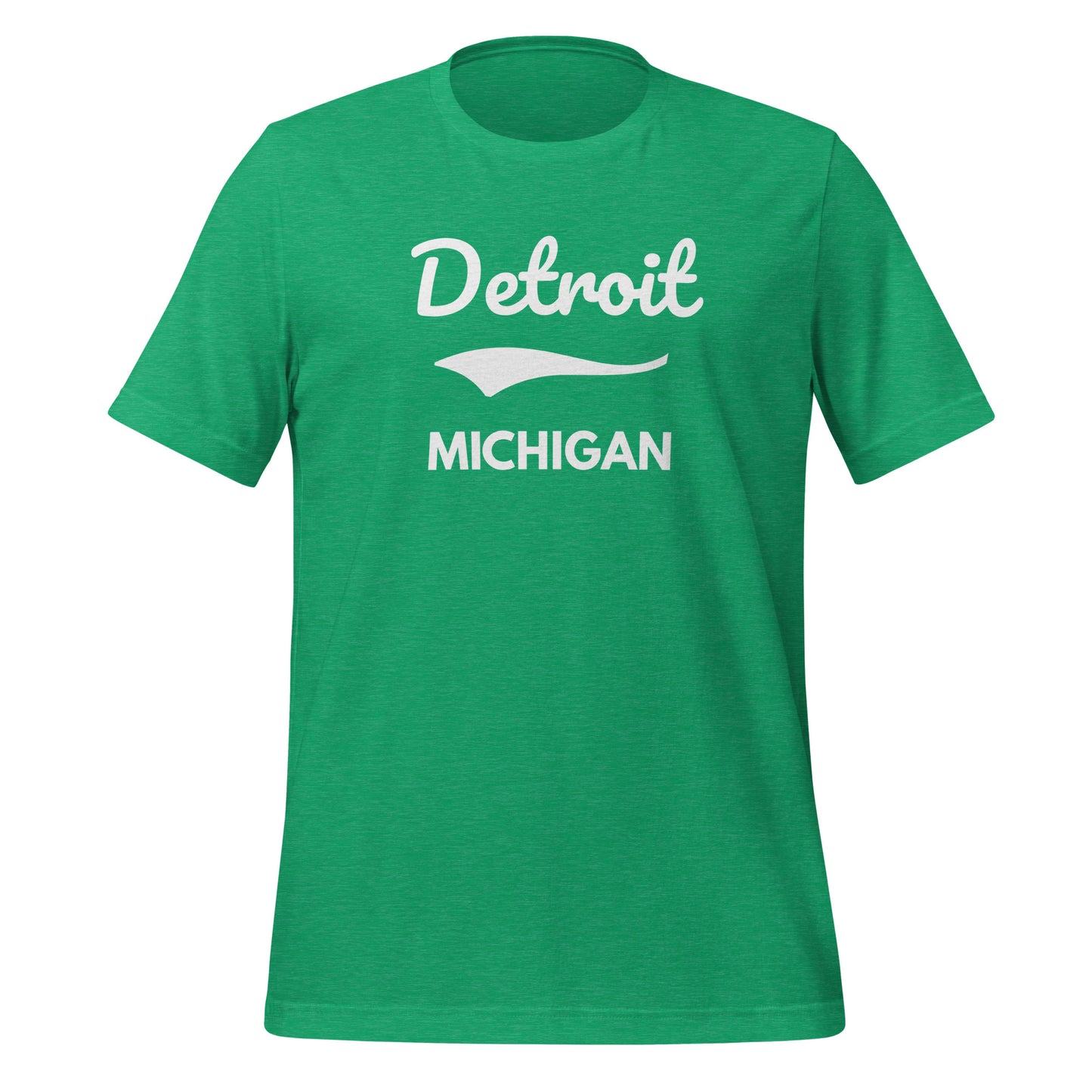 Detroit Michigan Script Short Sleeve Unisex T-Shirt
