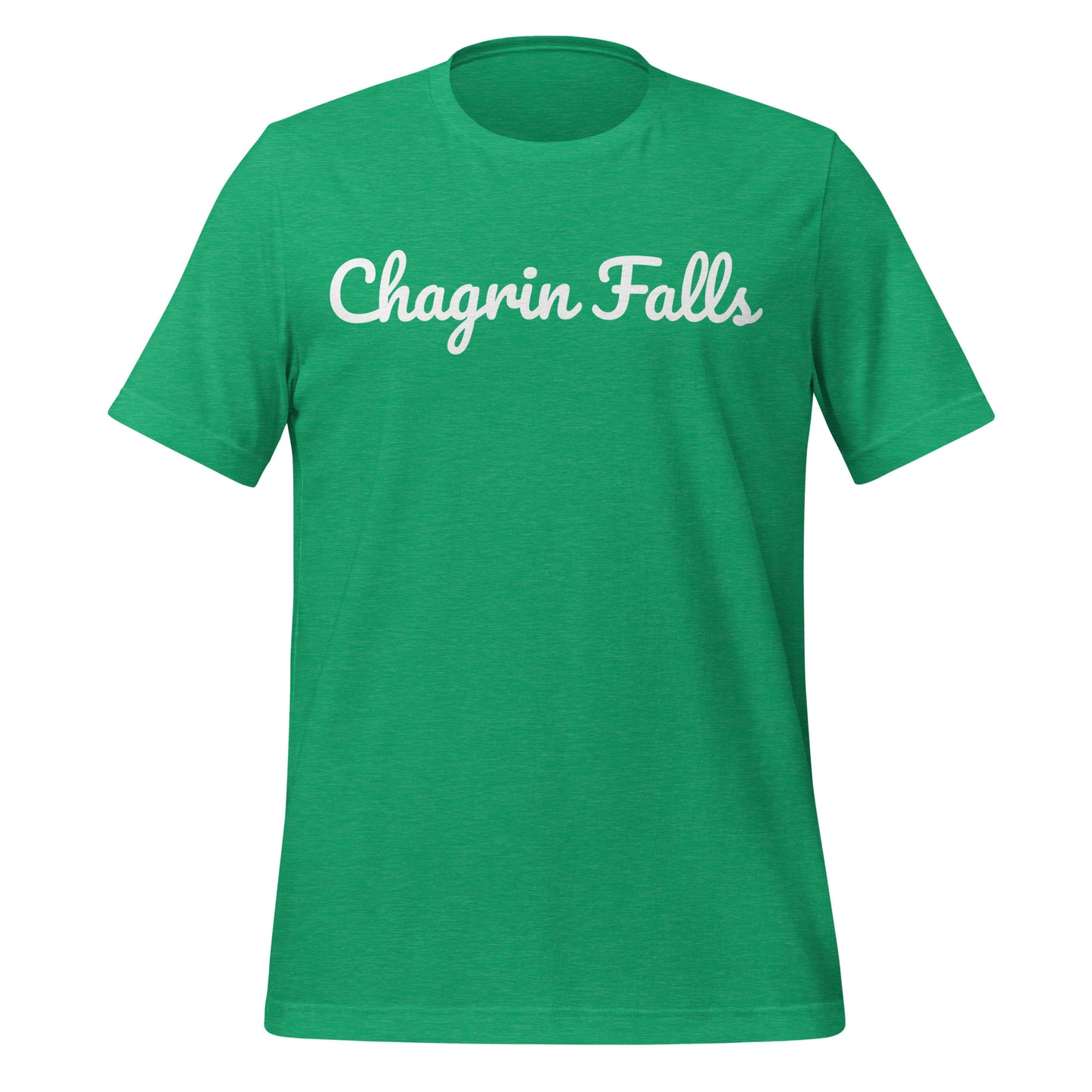 Chagrin Falls Ohio Solo Script Unisex t-shirt