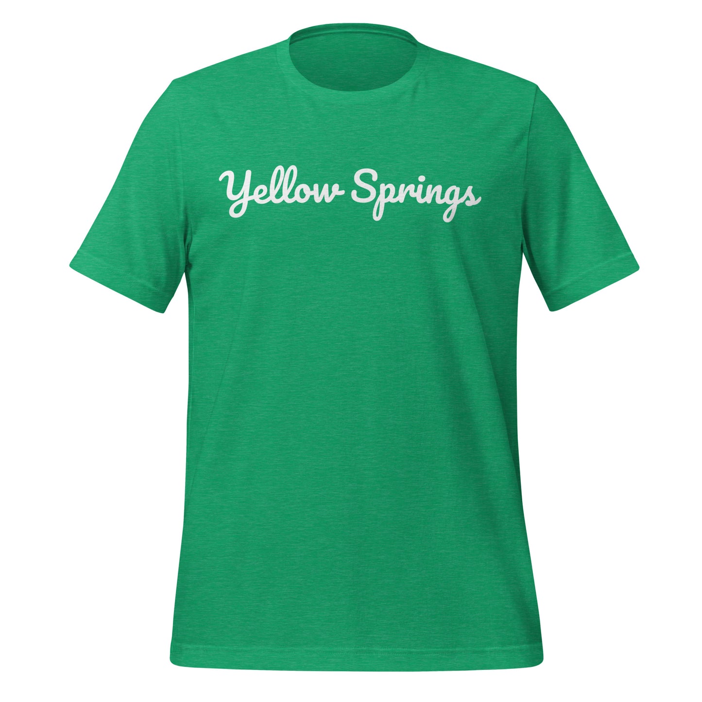 Yellow Springs Ohio Solo Script Unisex t-shirt