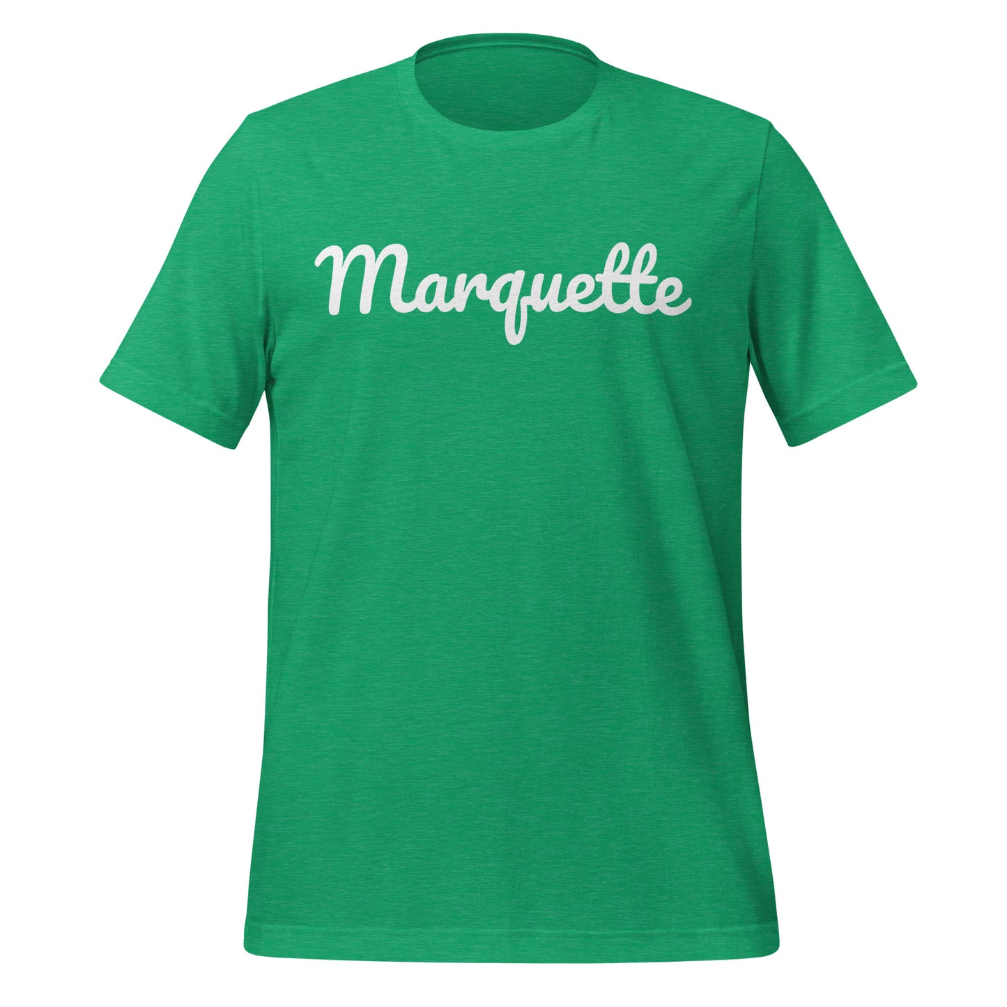 Marquette Michigan Solo Script Unisex t-shirt