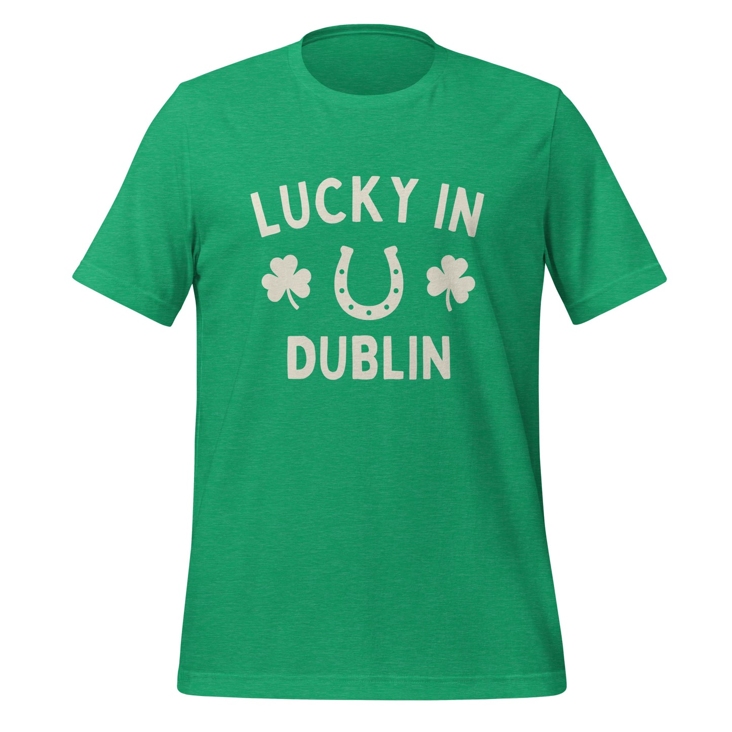 Lucky In Dublin, Ohio St. Patrick's Day Short Sleeve Unisex t-shirt