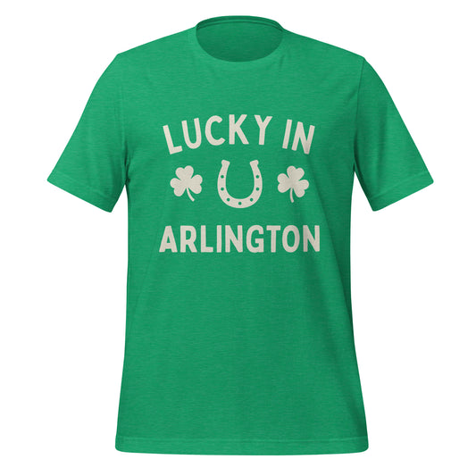 Lucky in Upper Arlington, Ohio St. Patricks Day Short Sleeve Unisex t-shirt