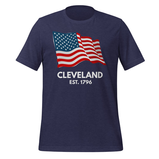 Cleveland Ohio Fourth of July Short Sleeve Unisex T-shirt