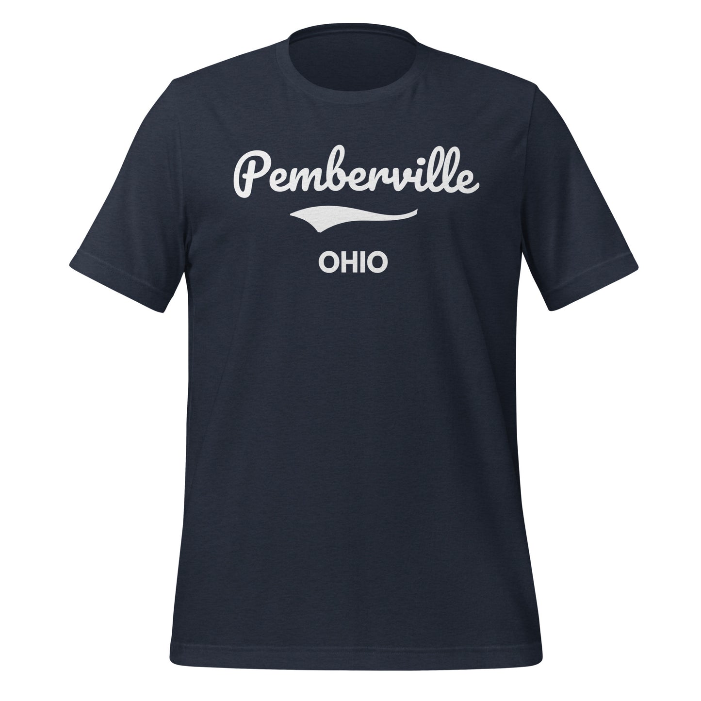 Pemberville Ohio Script Short Sleeve Unisex t-shirt