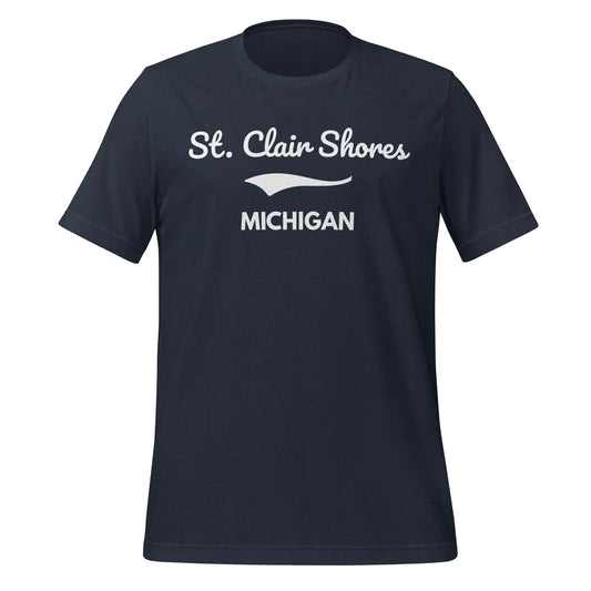 St. Clair Shores Michigan Script Short Sleeve Unisex t-shirt