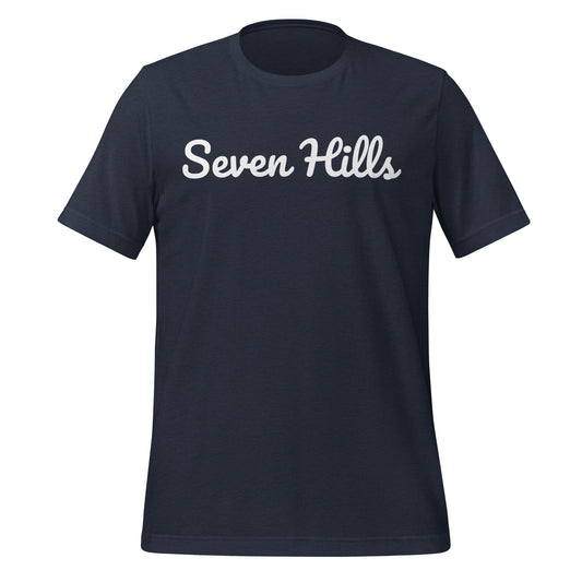 Seven Hills Ohio Solo Script Unisex t-shirt