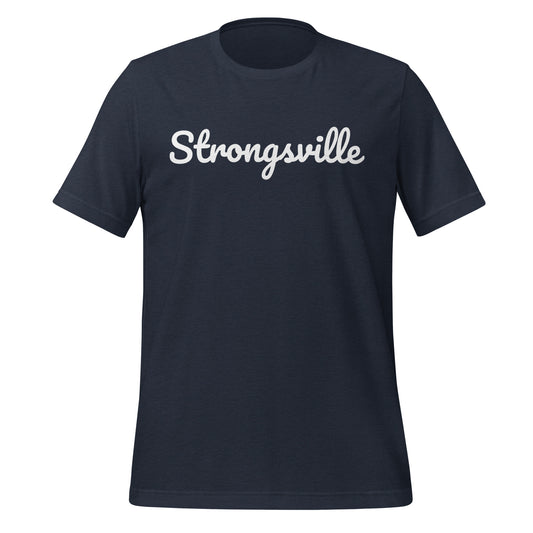 Strongsville Ohio Solo Script Unisex t-shirt