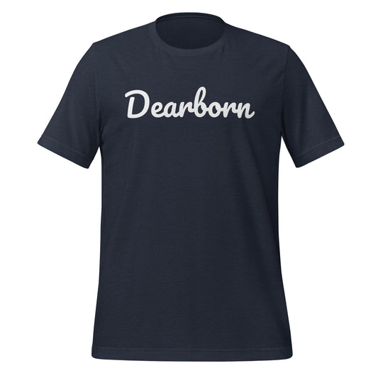 Dearborn Michigan Solo Script Unisex t-shirt