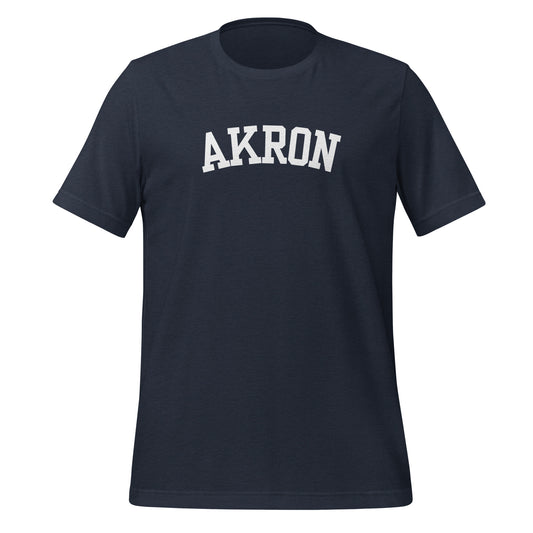 Akron Ohio Block Solo Unisex t-shirt