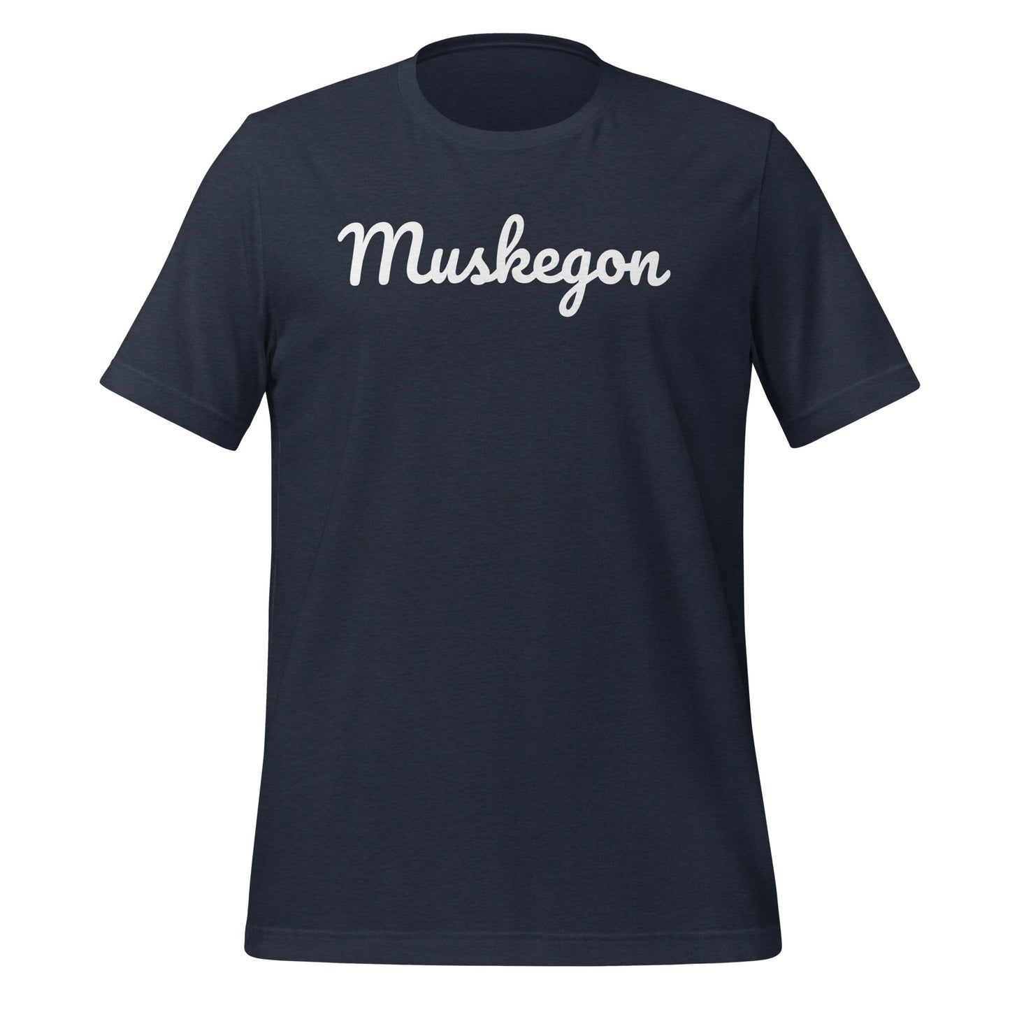 Muskegon, Michigan Solo Script Unisex T-shirt