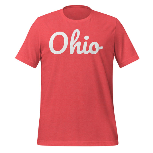 State of Ohio Script Short Sleeve Unisex t-shirt