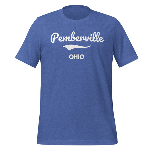 Pemberville Ohio Script Short Sleeve Unisex t-shirt