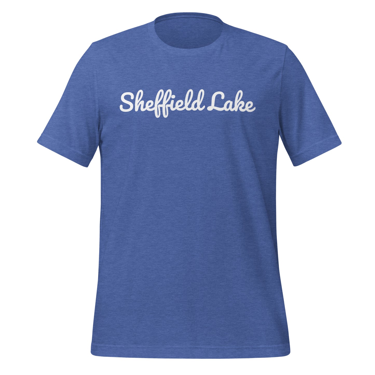 Sheffield Lake Ohio Solo Script Unisex t-shirt