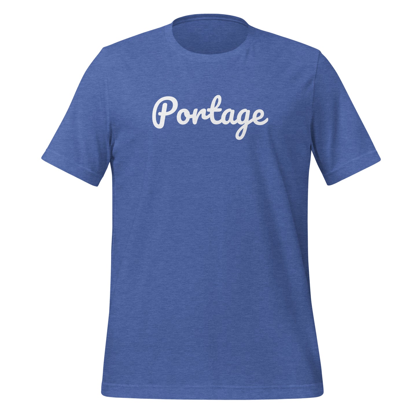 Portage Michigan Solo Script Unisex t-shirt
