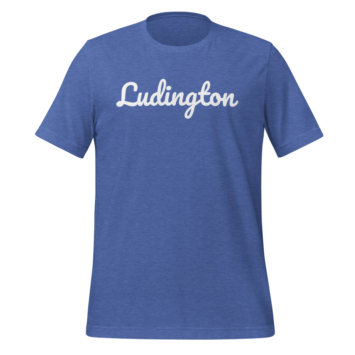 Ludington, Michigan Unisex T-shirt - Solo Script