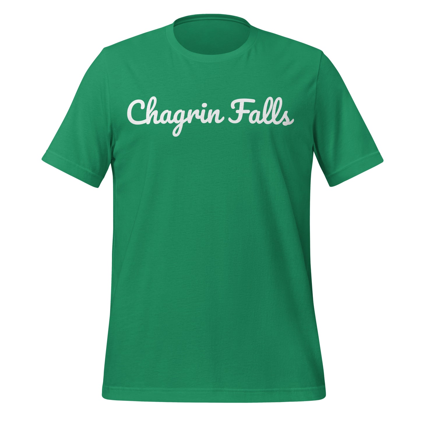 Chagrin Falls Ohio Solo Script Unisex t-shirt