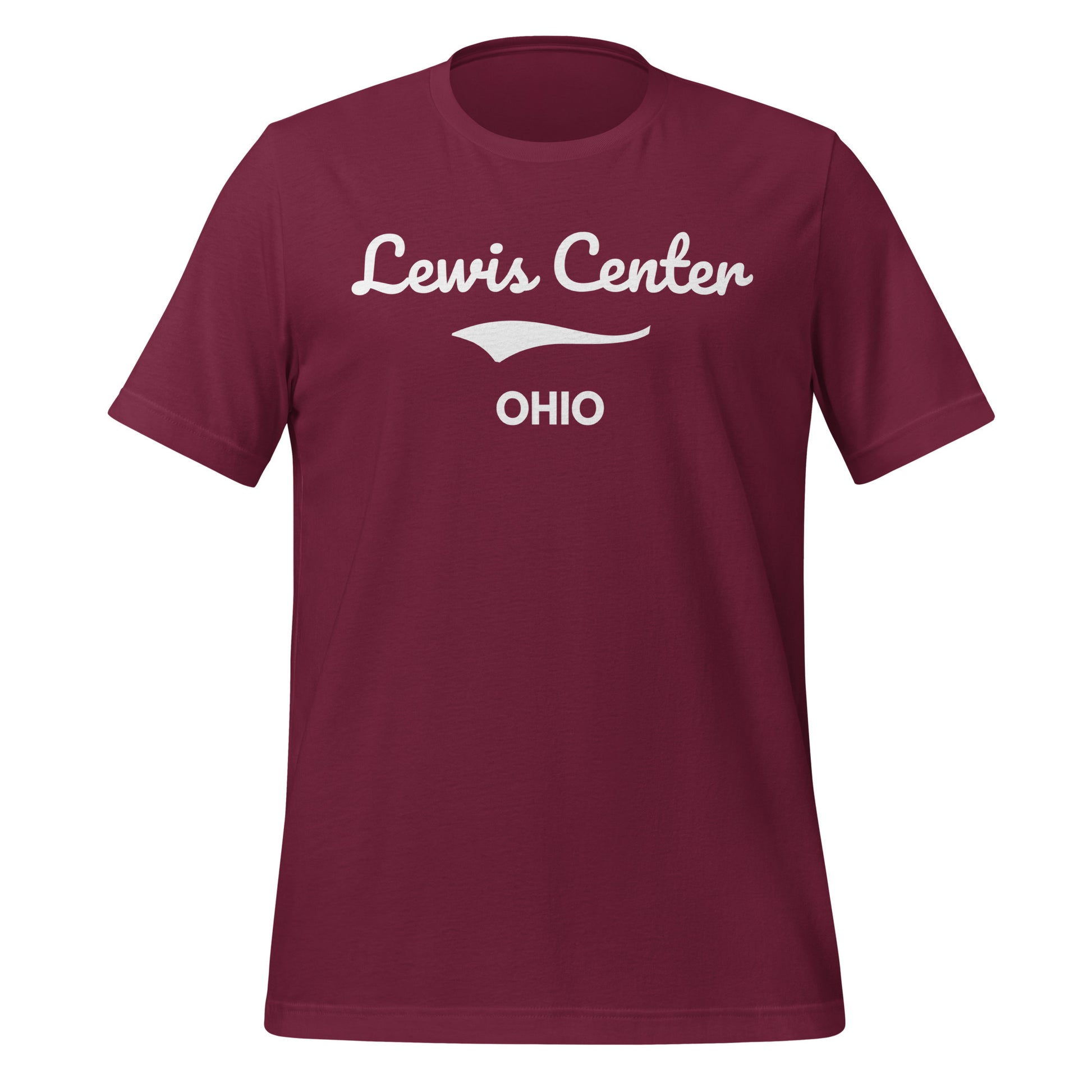 Lewis Center Ohio Script Short Sleeve Unisex T-Shirt