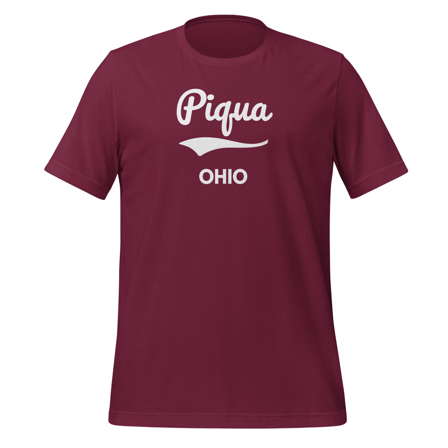 Piqua Ohio Script Short Sleeve Unisex T-Shirt