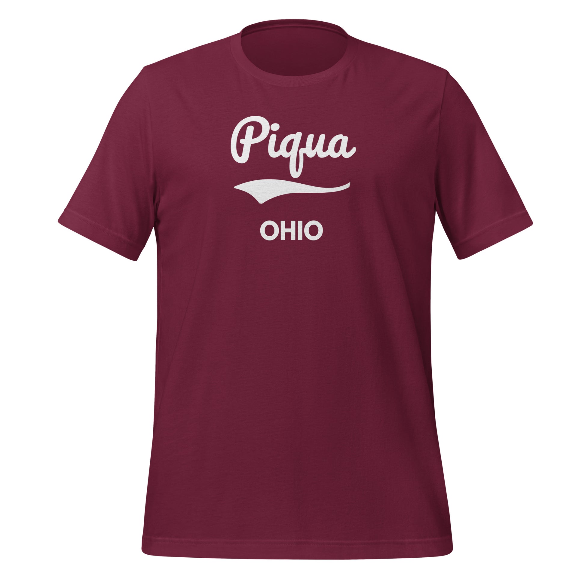 Piqua Ohio Script Short Sleeve Unisex T-Shirt