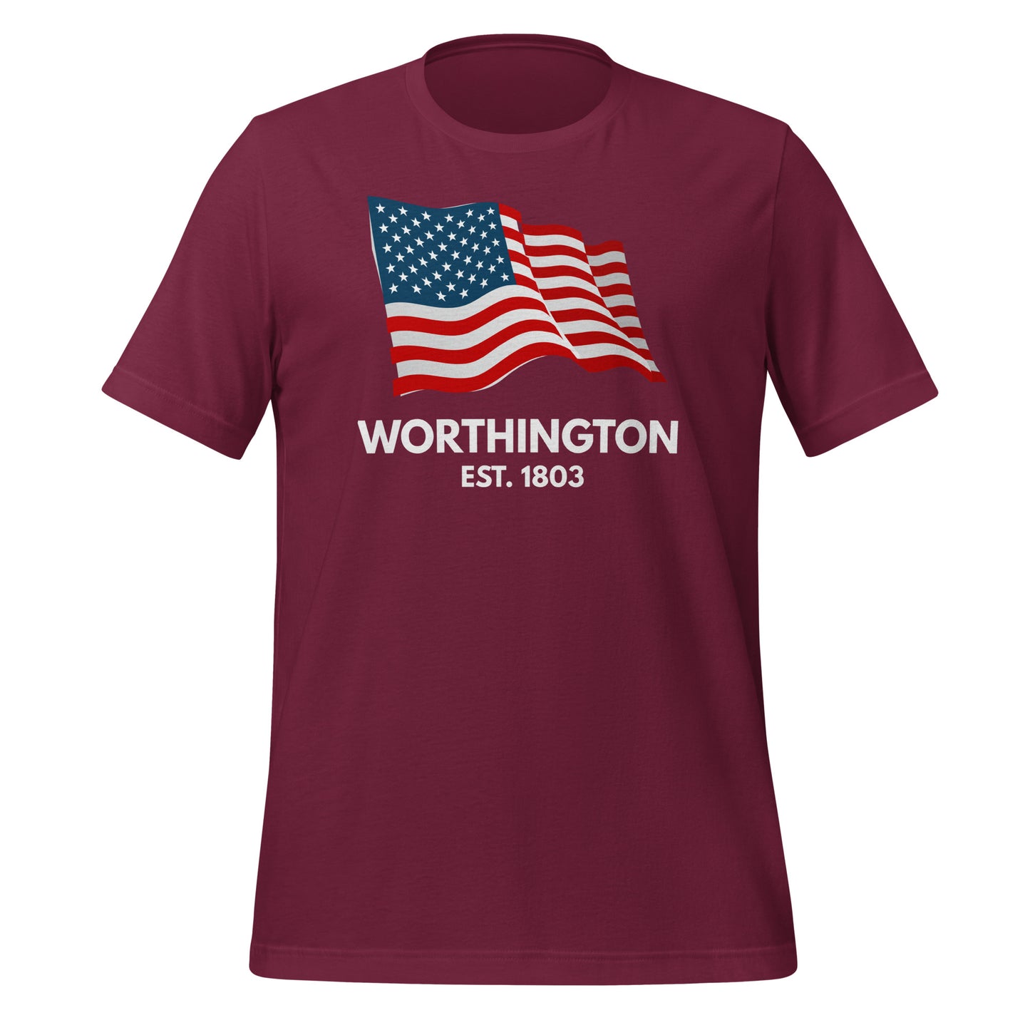 Worthington Ohio USA Short Sleeve Unisex T-shirt